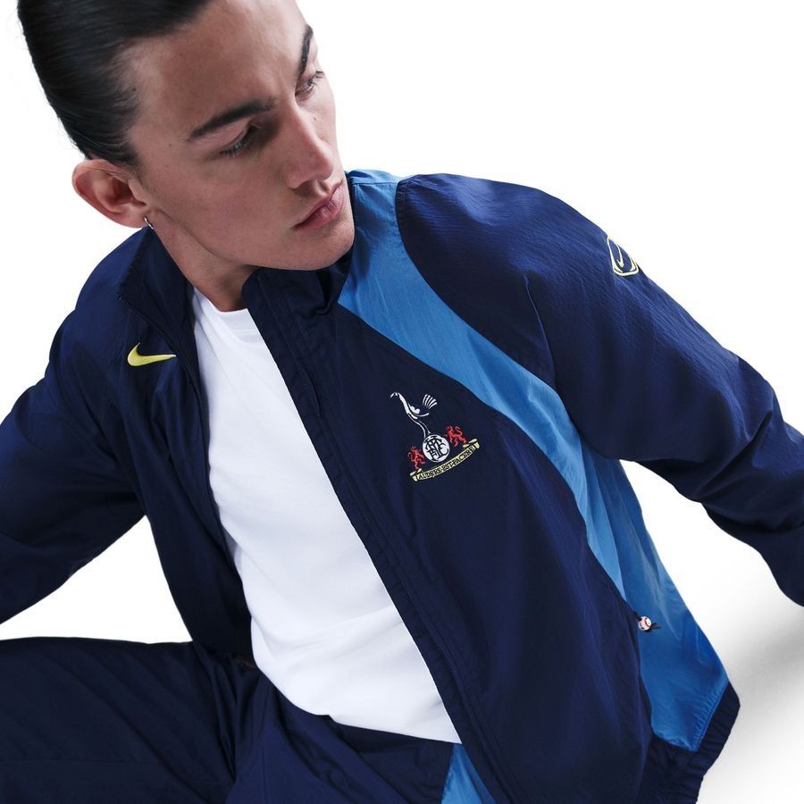Tottenham Track Jacket T90 Woven GX 3rd - Blue Void/Pacific Blue/Dynamic Yellow - Men's-SoccerKits Hub | Buy Soccer Jerseys Online